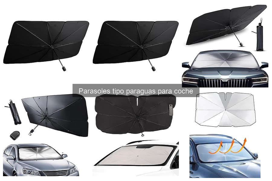Dónde comprar parasoles tipo paraguas para coche baratos