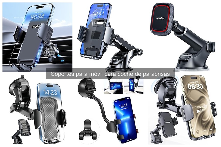 Dónde comprar soportes para móvil de coche de parabrisas