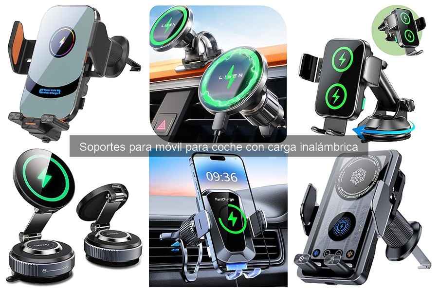 Dónde comprar soportes para móvil para coche con carga inalámbrica
