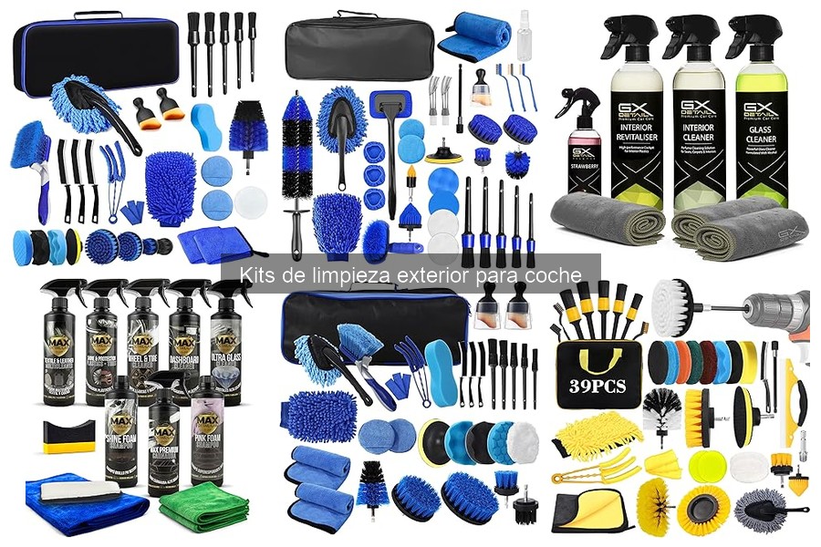 Errores comunes al usar kits de limpieza exterior para coche