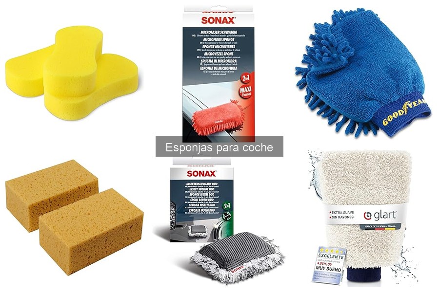¿Es seguro usar esponjas para coche en todas las superficies?
