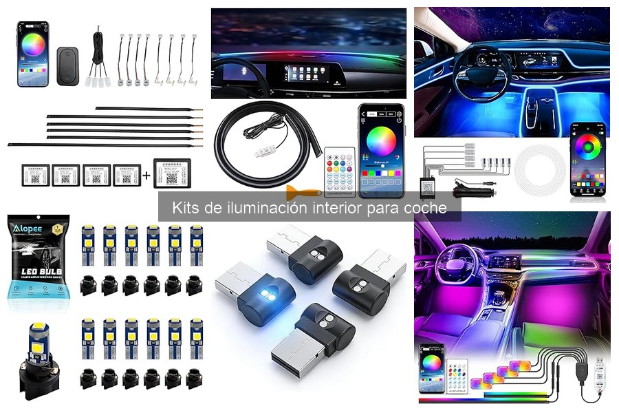 Estilos y diseños de kits de iluminación interior para coche