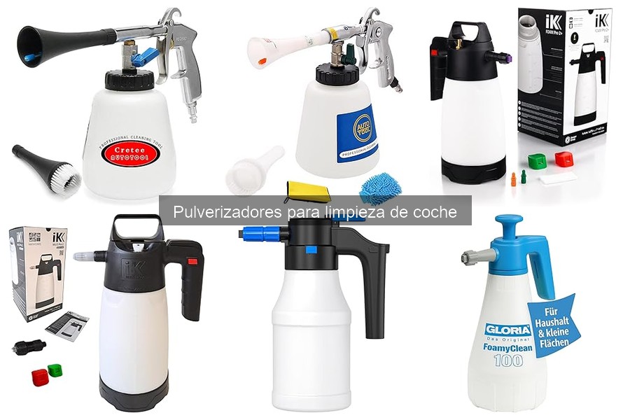 Guía de compra de pulverizadores para limpieza de coche