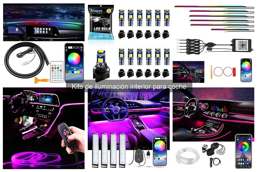 Guía de mantenimiento para kits de iluminación interior de coche