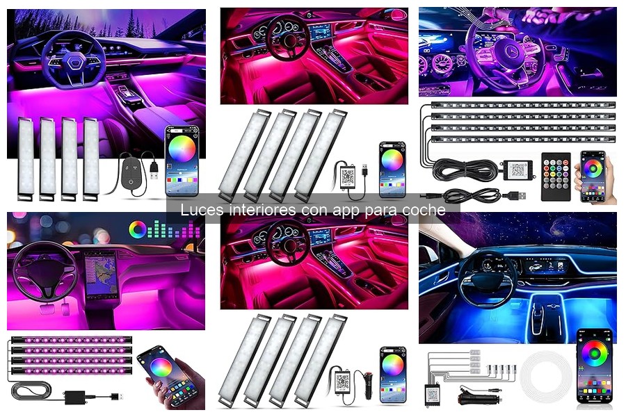 Guía para elegir luces interiores con app para coche