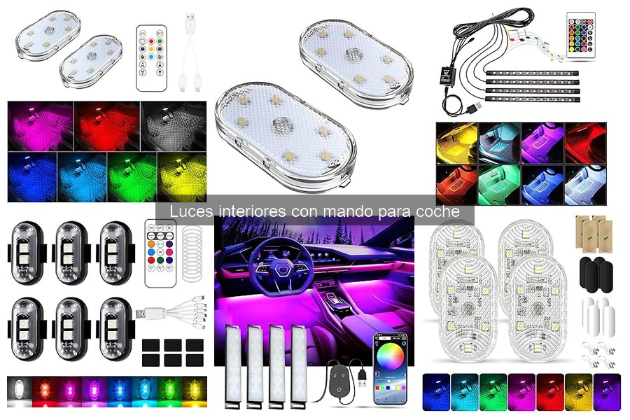 Guía para elegir luces interiores con mando para coche