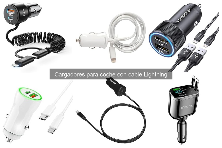 Impacto ambiental de cargadores para coche con cable Lightning