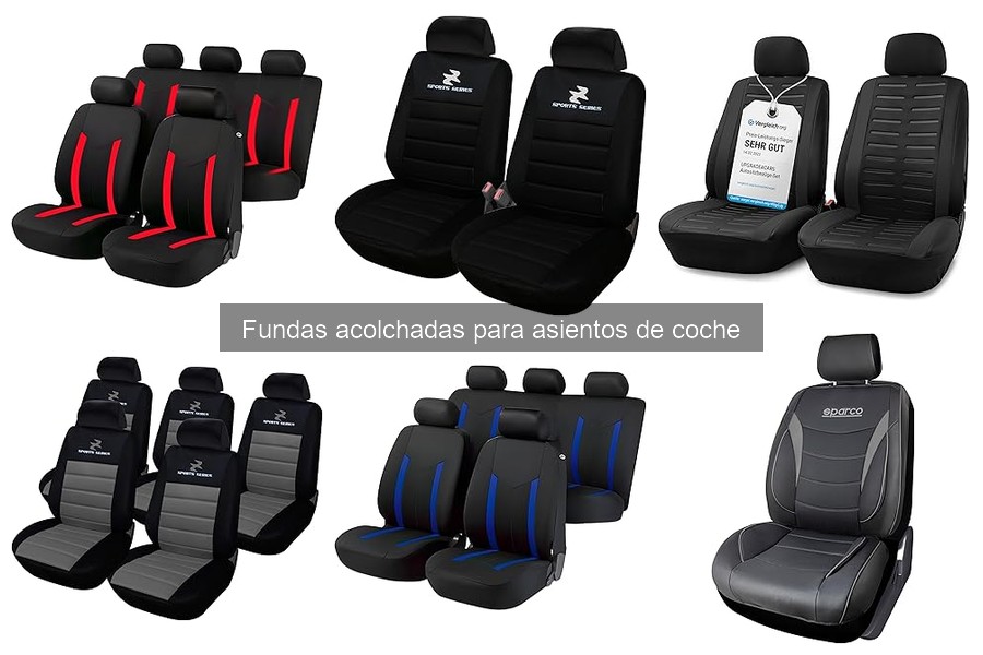 Instala fácilmente fundas acolchadas para asientos de coche