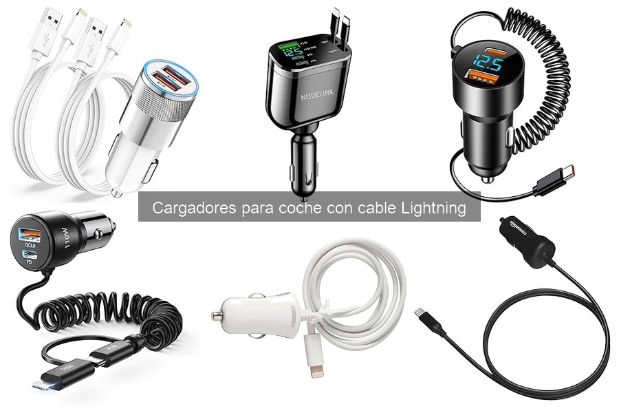 Limitaciones de los cargadores para coche con cable Lightning