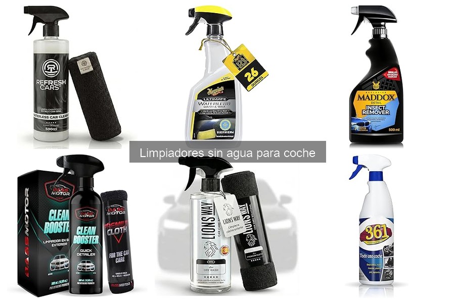 ¿Los limpiadores sin agua dañan la pintura del coche?