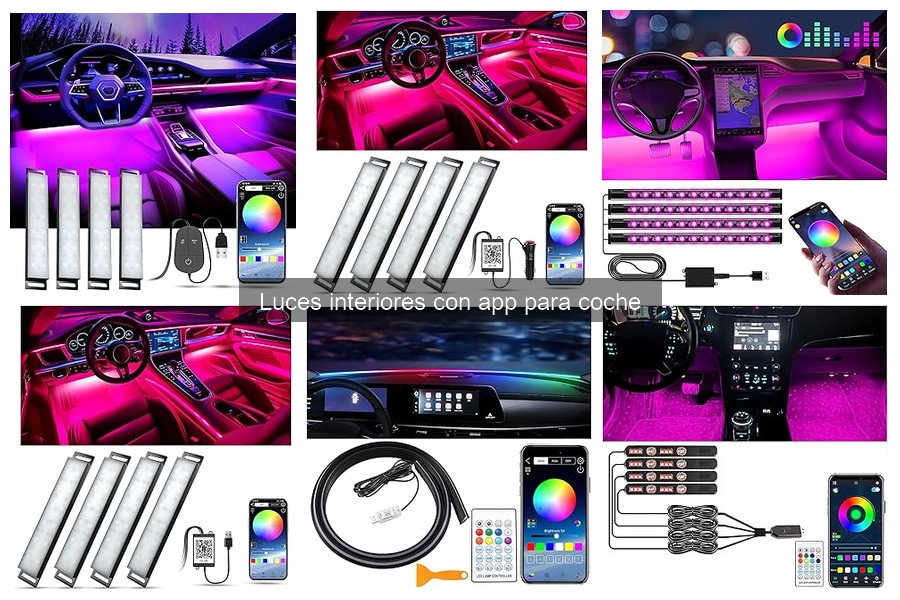 Luces interiores con app para coche: ¿Qué son y cómo funcionan?