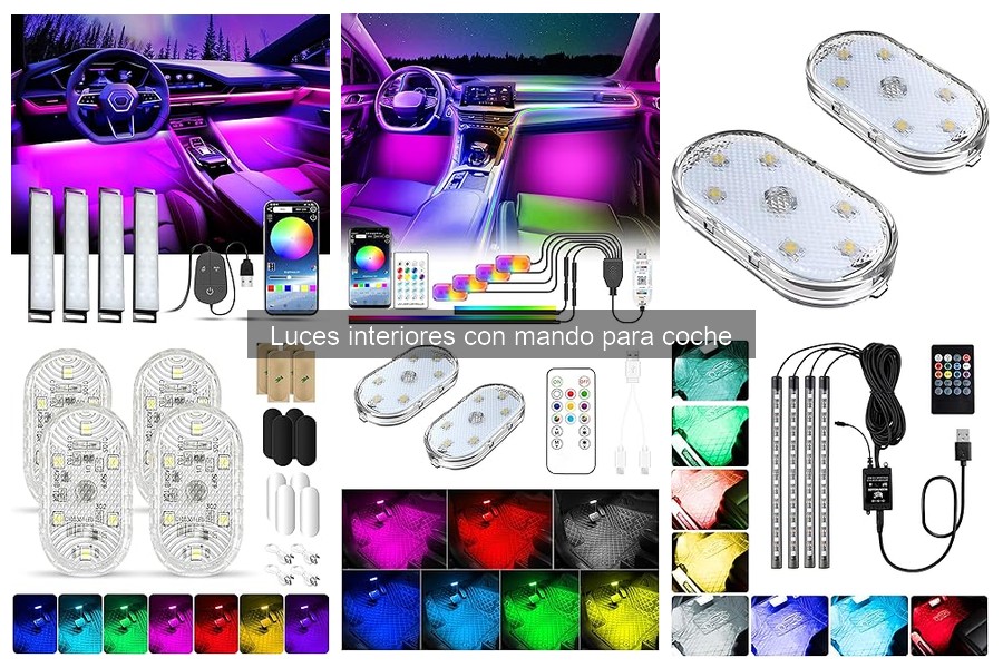 Luces interiores con mando para coche: ¿Qué son y cómo funcionan?