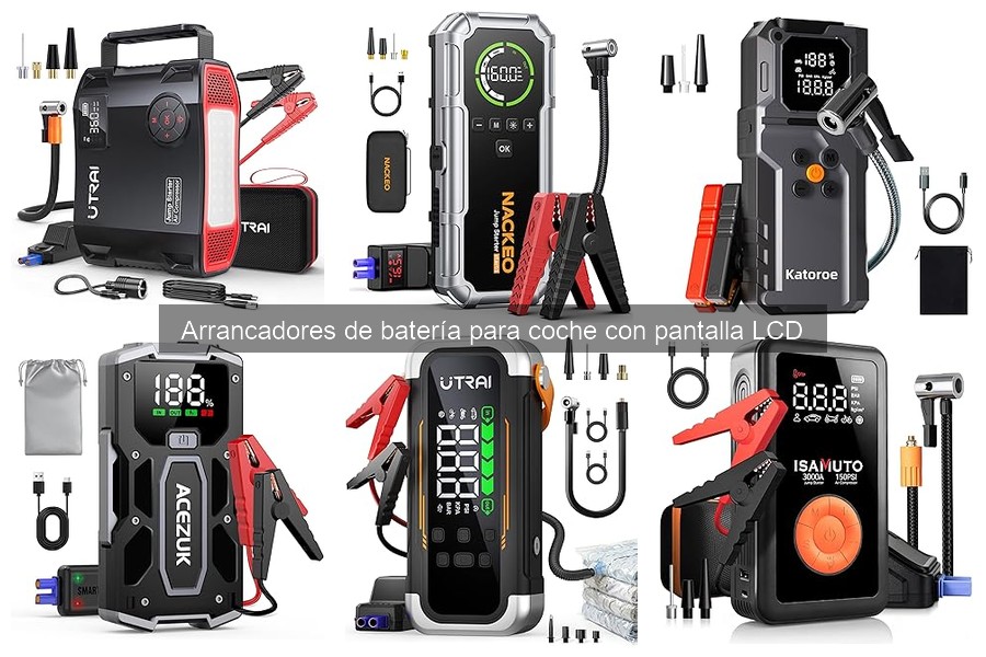 Mantener Arrancador de Batería con Pantalla LCD en Buen Estado