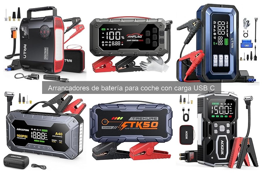 Mantenimiento de arrancadores de batería con carga USB C