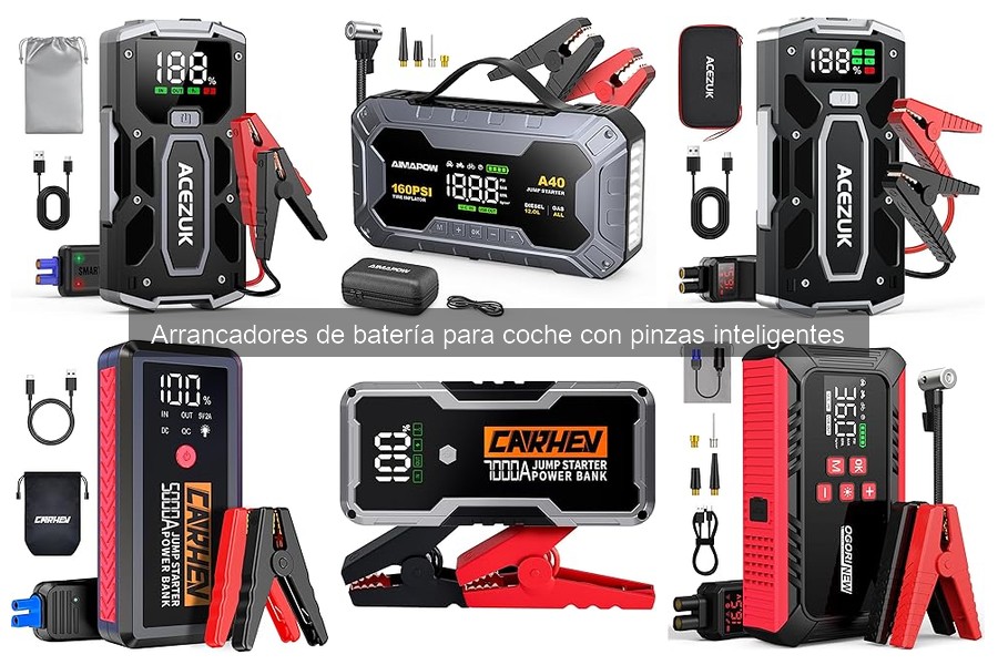 Mantenimiento de arrancadores de batería con pinzas inteligentes