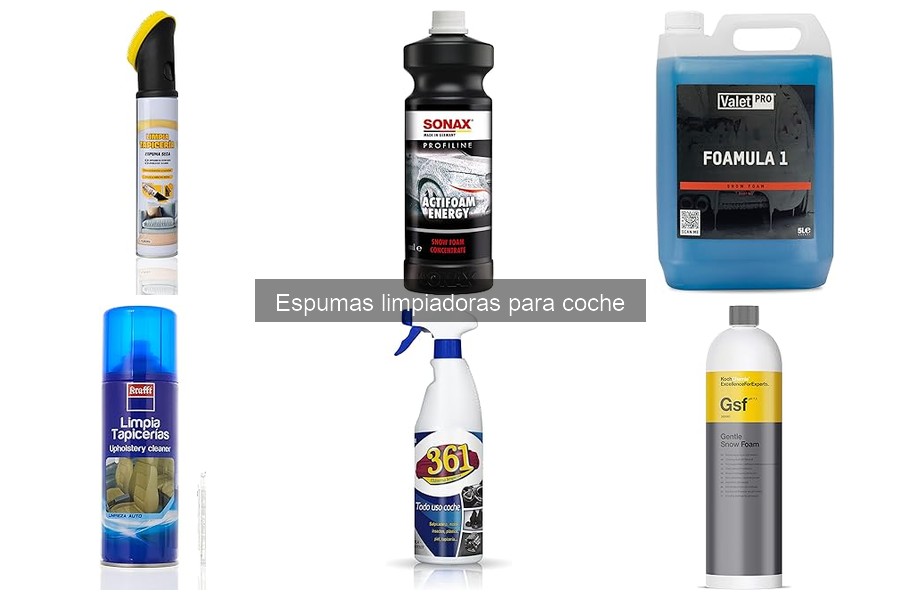 Mantenimiento de la carrocería tras usar espumas limpiadoras