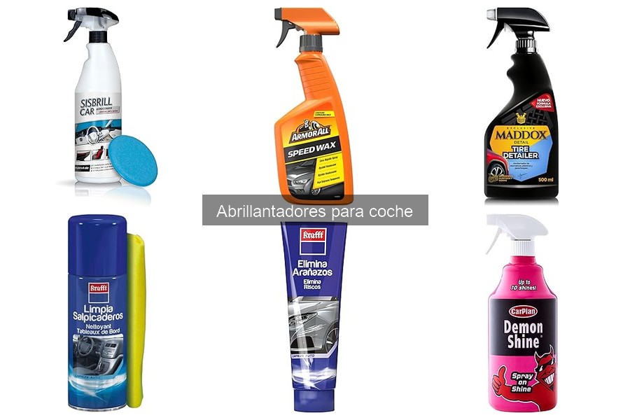 Mantenimiento de pintura del coche con abrillantadores