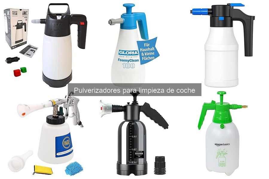 Mantenimiento de pulverizadores para limpieza de coche