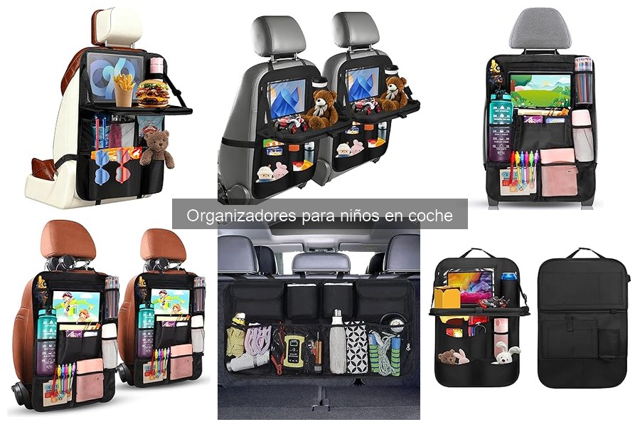 Maximiza el espacio en el coche con organizadores para niños