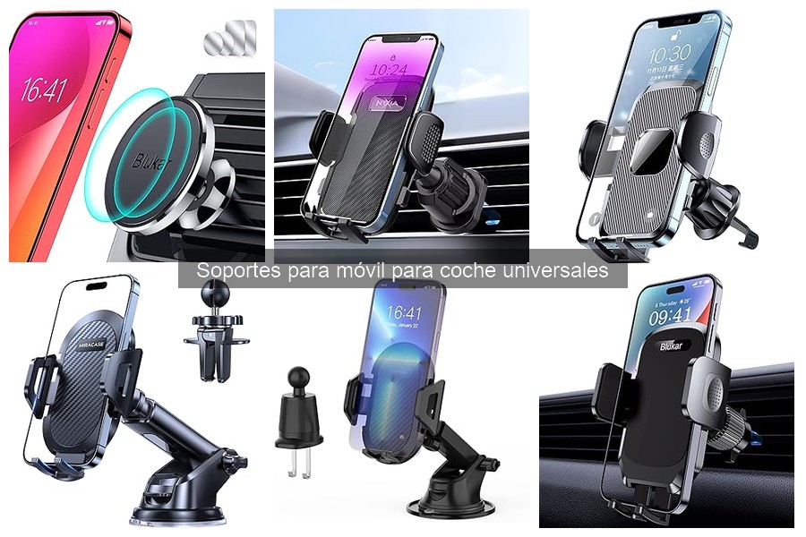 Mejora tu soporte para móvil en coche con estos accesorios