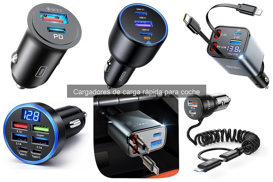 Mejores accesorios para cargadores de carga rápida en coche