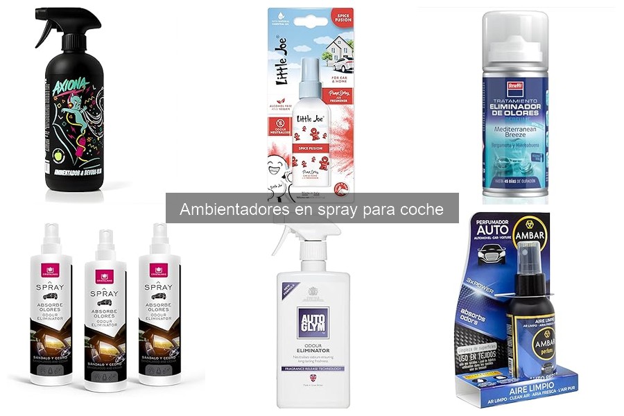 Mejores ambientadores en spray para coche en 2023