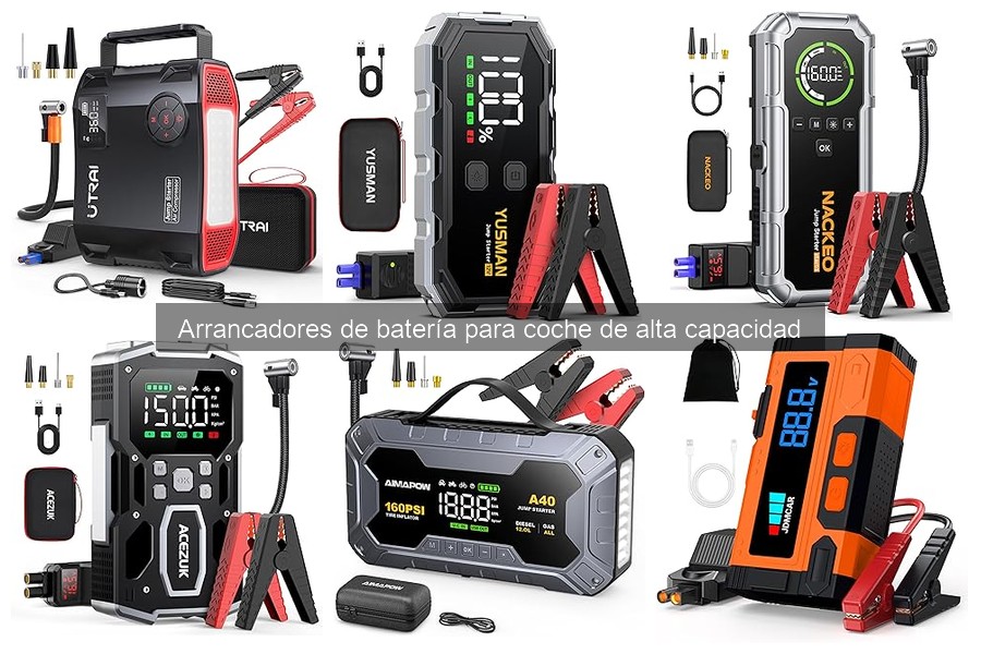 Mejores arrancadores de batería de alta capacidad para coche