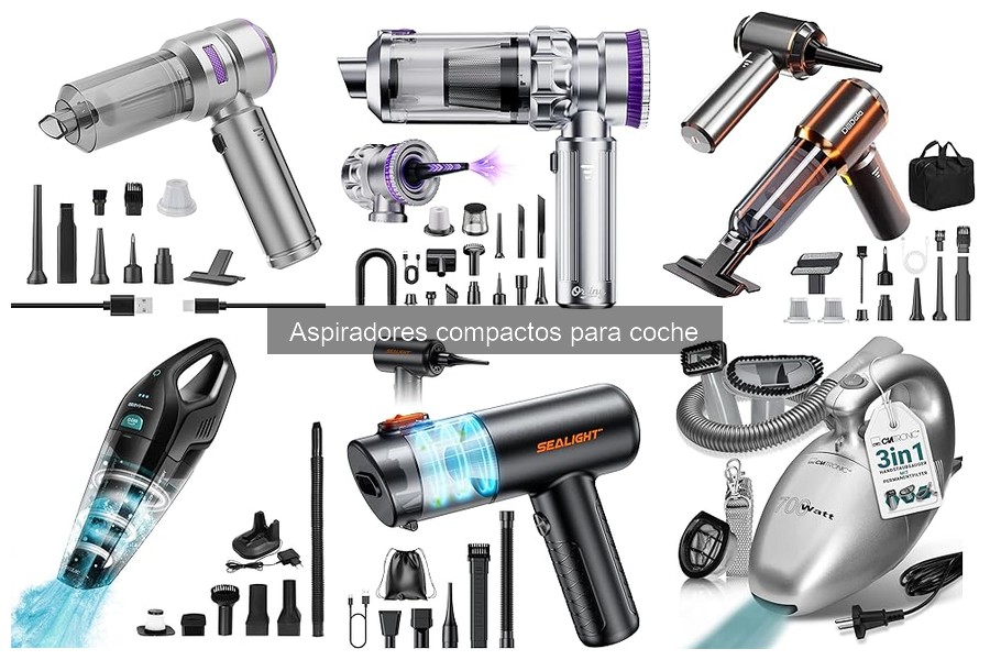 Mejores aspiradores compactos para coche en 2023
