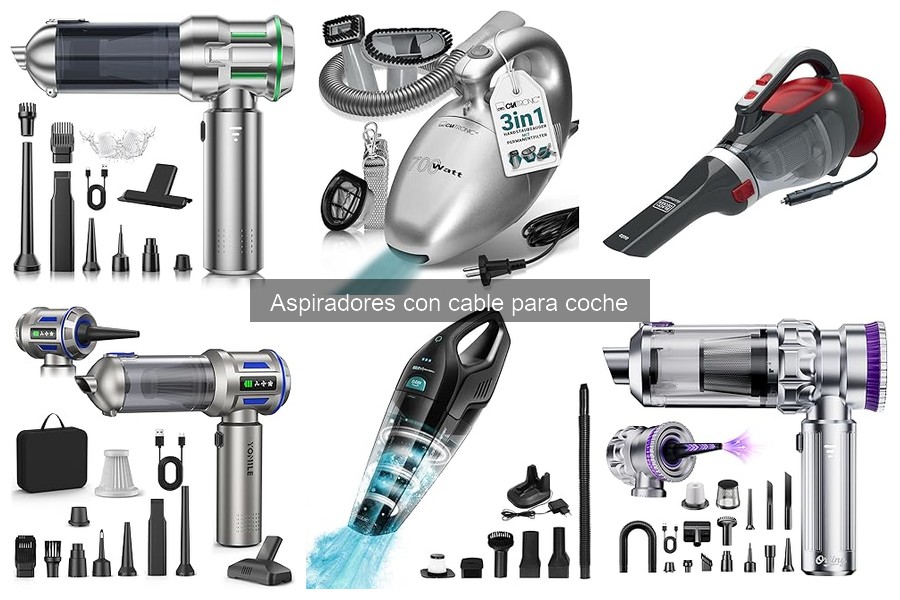 Mejores aspiradores con cable para coche 2023: Comparativa