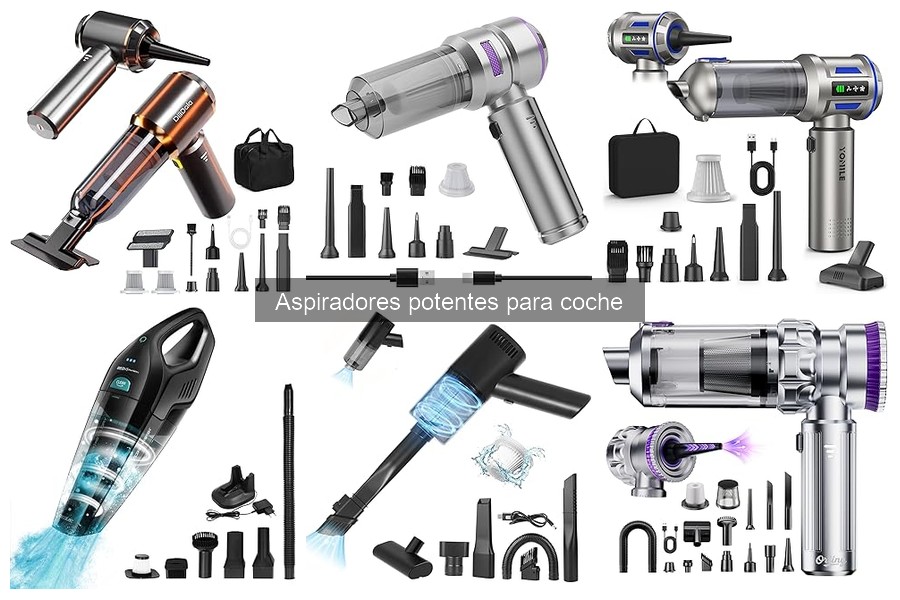 Mejores aspiradores potentes para coche: comparativa 2023