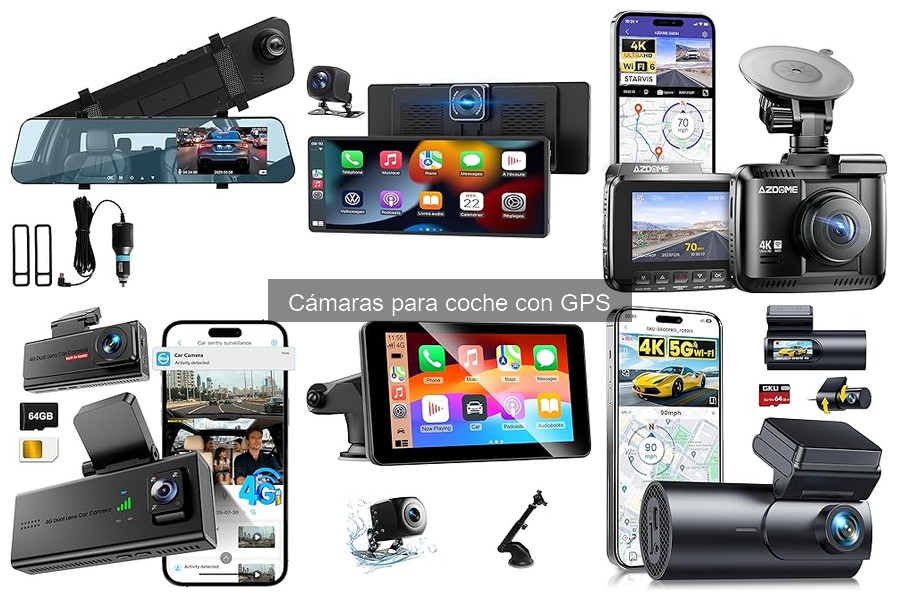 Mejores cámaras para coche con GPS por menos de $100