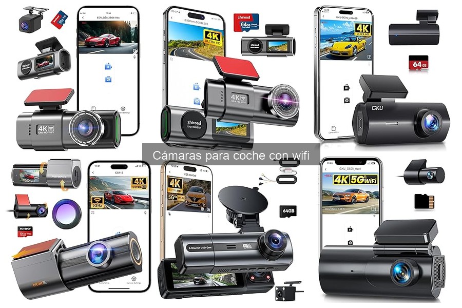 Mejores cámaras para coche con WiFi para viajes largos