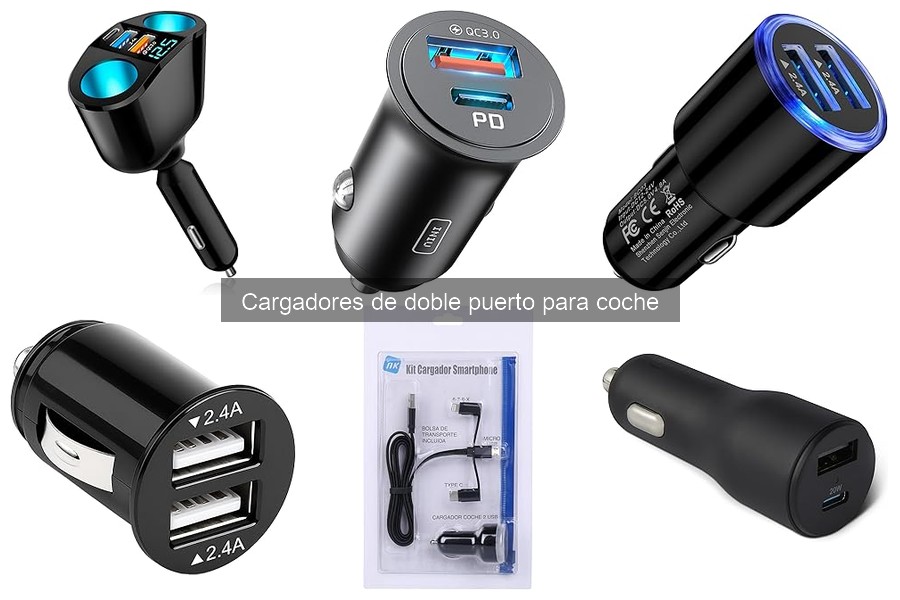 Mejores cargadores de doble puerto para coche en 2023