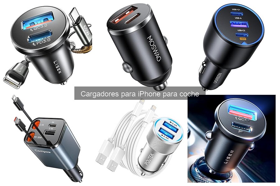 Mejores Cargadores para iPhone en Coche para Viajes Largos