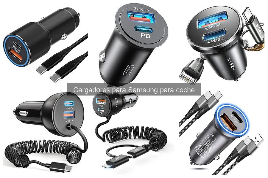 Mejores cargadores para Samsung en coche 2023