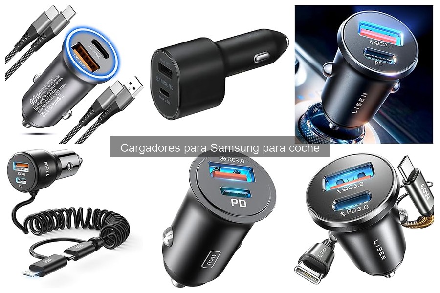 Mejores Cargadores Rápidos para Samsung en el Coche