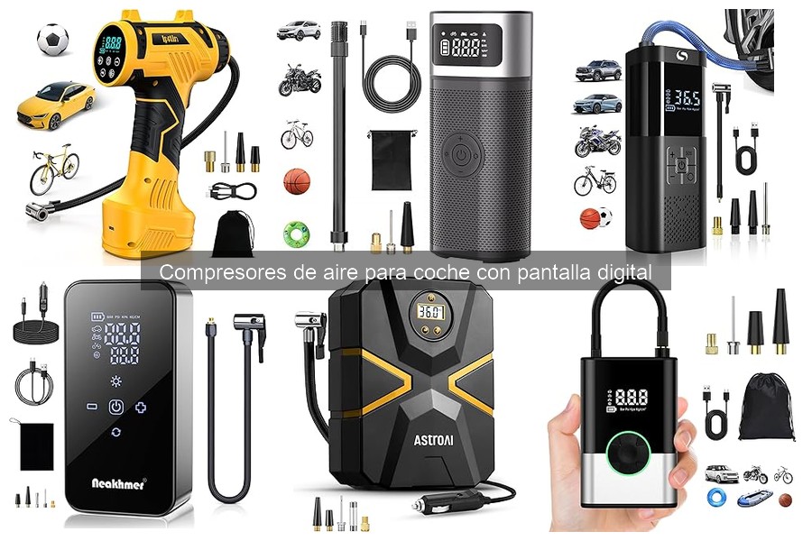 Mejores compresores de aire para coche con pantalla digital 2023