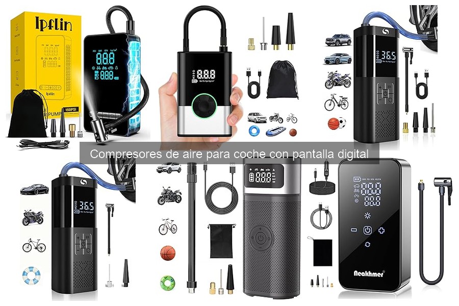 Mejores compresores de aire para coche con pantalla digital