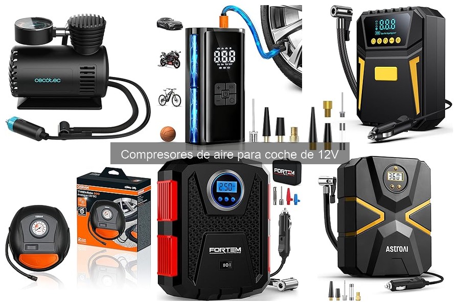 Mejores compresores de aire para coche de 12V en 2023