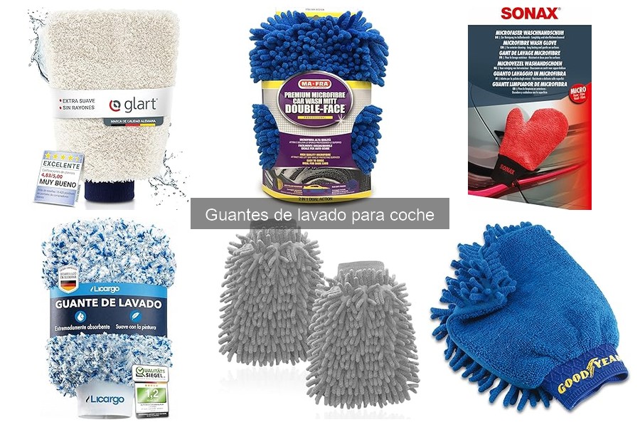Mejores guantes de lavado para coches en 2023: Comparativa