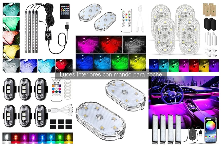Mejores luces interiores con mando para coche en 2023