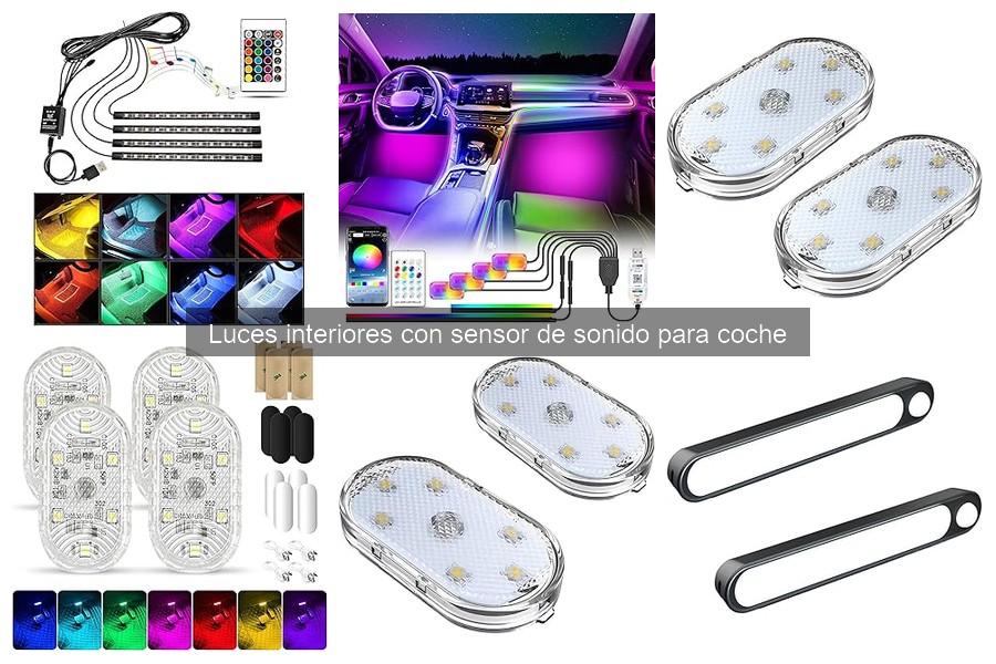 Mejores luces interiores con sensor de sonido para coche 2023