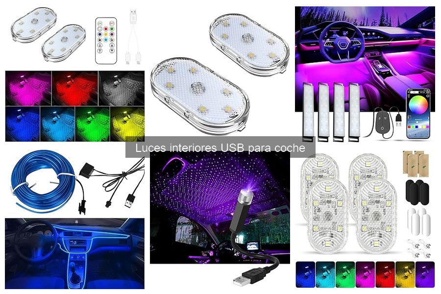 Mejores luces interiores USB para coche 2023: Comparativa