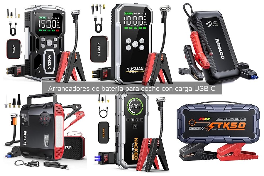 Mejores marcas de arrancadores de batería para coche USB C