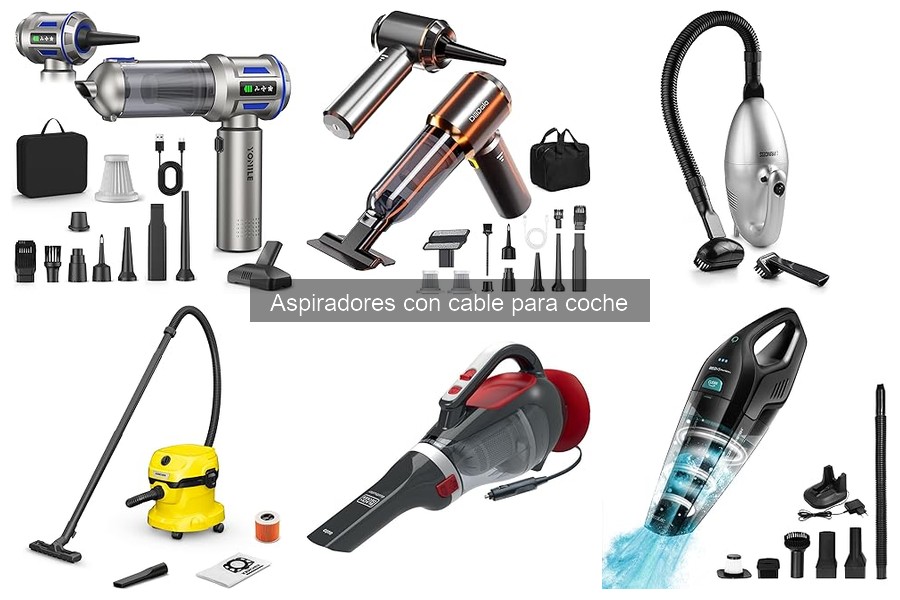 Mejores ofertas de aspiradores con cable para coche 2023