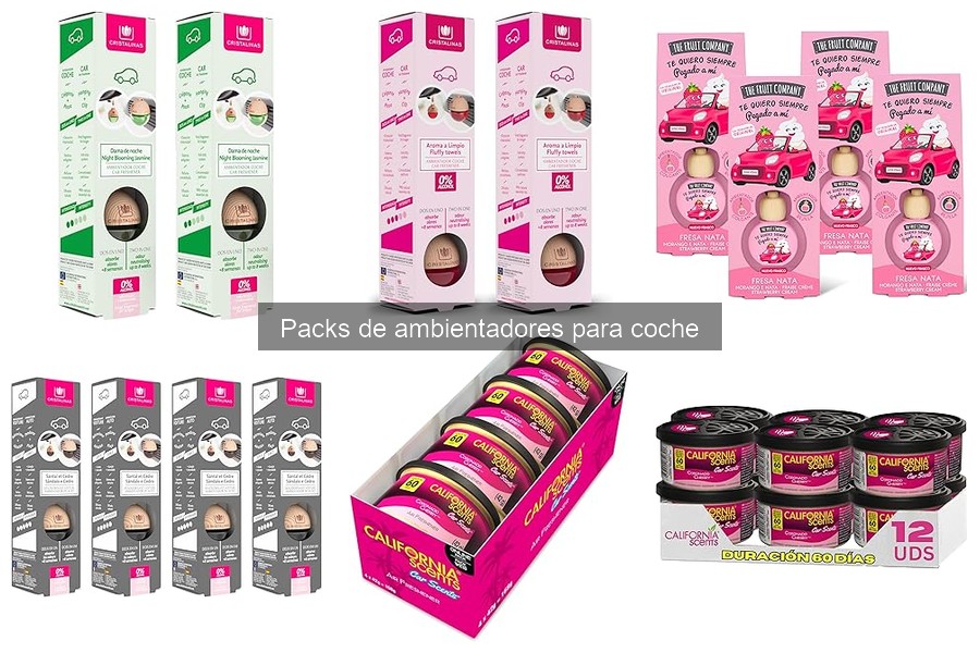 Mejores packs de ambientadores para coche para familias