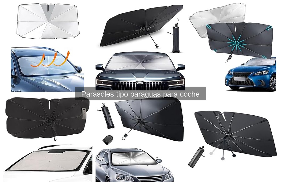 Mejores parasoles tipo paraguas para coche en 2023
