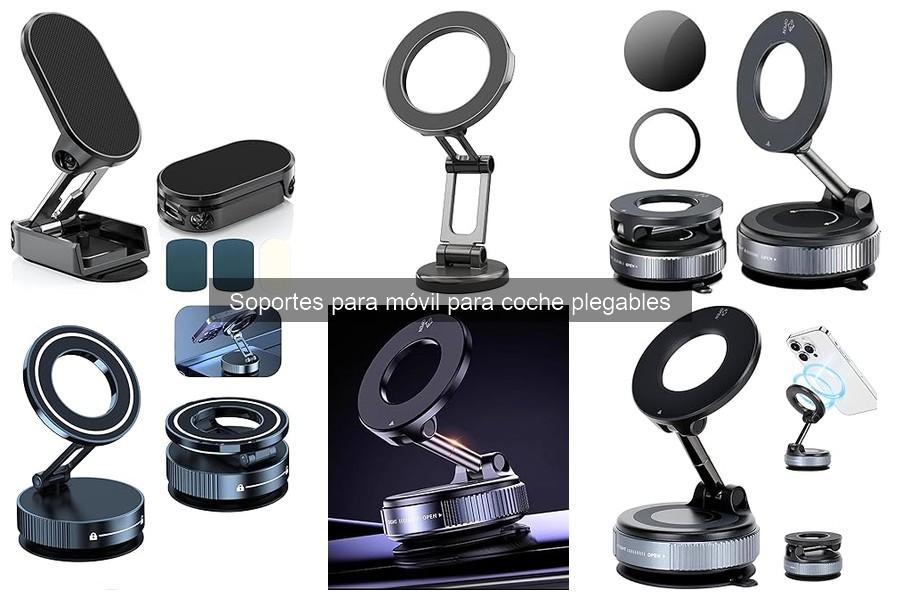 Mejores soportes móviles plegables para viajes largos en coche