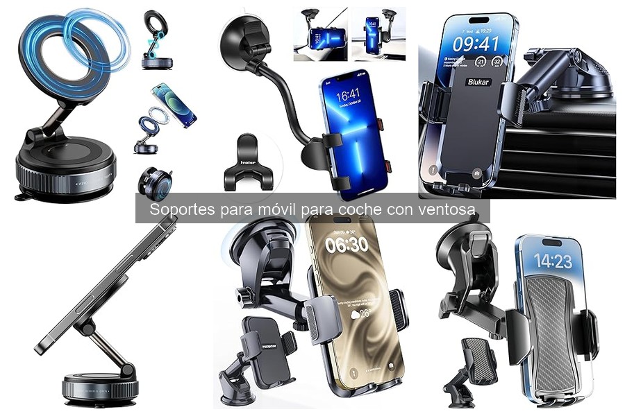 Mejores soportes para móvil con ventosa para viajes largos