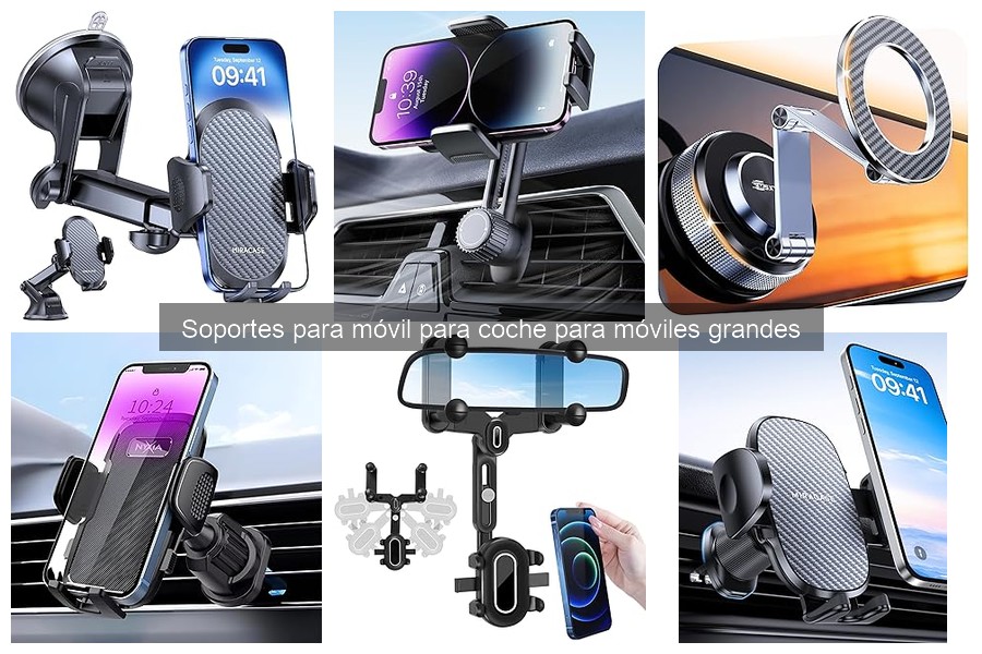 Mejores soportes para móviles grandes en coches 2023